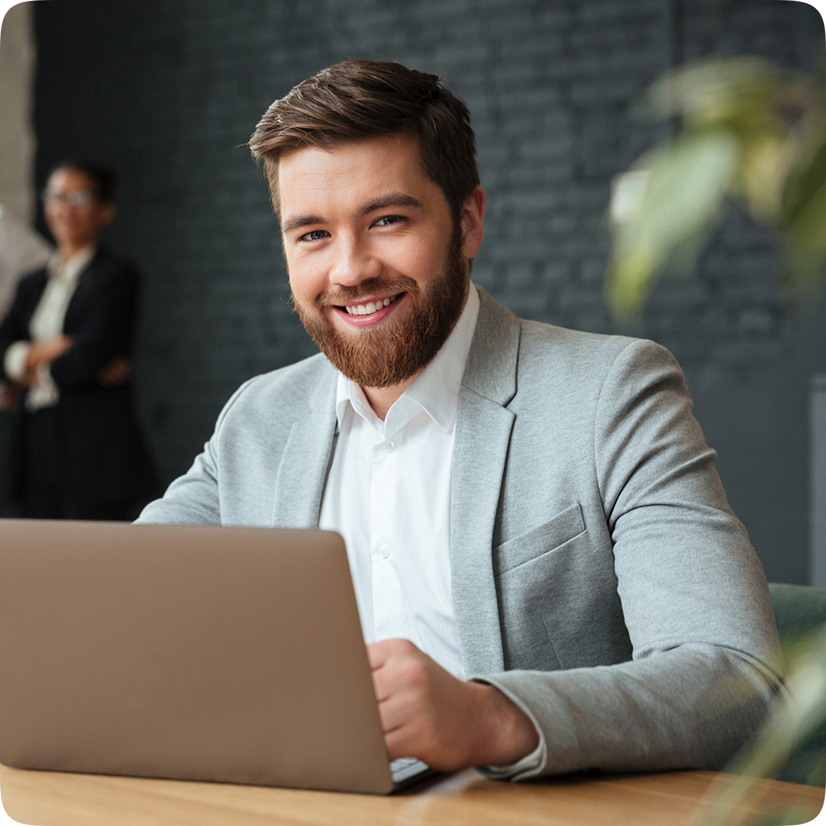 Professional man at desk